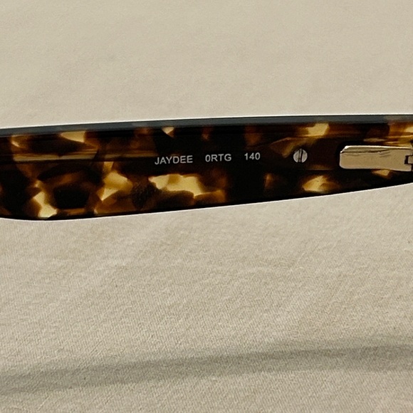 Kate Spade Black & Gold Metal Cat-eye Glasses and Hard Cover Case - Picture 6 of 9